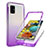 Silikon Hülle Handyhülle Ultra Dünn Flexible Schutzhülle Tasche Transparent Vorder und Rückseite 360 Grad Ganzkörper Farbverlauf JX1 für Samsung Galaxy A51 4G