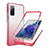 Silikon Hülle Handyhülle Ultra Dünn Flexible Schutzhülle Tasche Transparent Vorder und Rückseite 360 Grad Ganzkörper Farbverlauf JX1 für Samsung Galaxy S20 FE (2022) 5G Rot