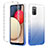 Silikon Hülle Handyhülle Ultra Dünn Flexible Schutzhülle Tasche Transparent Vorder und Rückseite 360 Grad Ganzkörper Farbverlauf ZJ2 für Samsung Galaxy F02S SM-E025F Blau