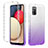Silikon Hülle Handyhülle Ultra Dünn Flexible Schutzhülle Tasche Transparent Vorder und Rückseite 360 Grad Ganzkörper Farbverlauf ZJ2 für Samsung Galaxy F02S SM-E025F Violett