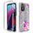 Silikon Hülle Handyhülle Ultra Dünn Flexible Schutzhülle Tasche Transparent Vorder und Rückseite 360 Grad Ganzkörper für Motorola Moto G Stylus (2022) 4G Pink