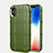 Silikon Hülle Handyhülle Ultra Dünn Schutzhülle 360 Grad Tasche für Apple iPhone Xs Grün
