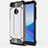 Silikon Hülle Handyhülle Ultra Dünn Schutzhülle 360 Grad Tasche für Huawei Enjoy 8 Plus Silber