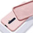 Silikon Hülle Handyhülle Ultra Dünn Schutzhülle 360 Grad Tasche für Oppo Reno2 Z Rosa