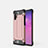 Silikon Hülle Handyhülle Ultra Dünn Schutzhülle 360 Grad Tasche G01 für Samsung Galaxy Note 10 Plus 5G Rosegold