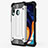 Silikon Hülle Handyhülle Ultra Dünn Schutzhülle 360 Grad Tasche S01 für Samsung Galaxy A60 Silber