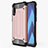 Silikon Hülle Handyhülle Ultra Dünn Schutzhülle 360 Grad Tasche S02 für Samsung Galaxy A70 Rosegold
