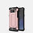Silikon Hülle Handyhülle Ultra Dünn Schutzhülle 360 Grad Tasche S02 für Samsung Galaxy Note 8 Duos N950F Rosegold