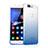 Silikon Hülle Handyhülle Ultra Dünn Schutzhülle Durchsichtig Farbverlauf für Huawei Honor V8 Blau