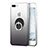 Silikon Hülle Handyhülle Ultra Dünn Schutzhülle Durchsichtig Farbverlauf mit Fingerring Ständer für Apple iPhone 8 Plus Grau