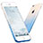 Silikon Hülle Handyhülle Ultra Dünn Schutzhülle Durchsichtig Farbverlauf mit Fingerring Ständer für Apple iPhone SE3 (2022) Blau