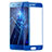Silikon Hülle Handyhülle Ultra Dünn Schutzhülle Durchsichtig Transparent mit Schutzfolie für Huawei Honor 9 Blau