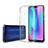 Silikon Hülle Handyhülle Ultra Dünn Schutzhülle Durchsichtig Transparent mit Schutzfolie für Huawei Honor Play 8C Klar