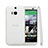 Silikon Hülle Handyhülle Ultra Dünn Schutzhülle Durchsichtig Transparent T01 für HTC One M8 Weiß