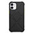 Silikon Hülle Handyhülle Ultra Dünn Schutzhülle Flexible 360 Grad Ganzkörper Tasche C02 für Apple iPhone 12 Mini Schwarz