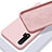 Silikon Hülle Handyhülle Ultra Dünn Schutzhülle Flexible 360 Grad Ganzkörper Tasche C02 für Huawei Nova 6 Rosa