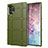 Silikon Hülle Handyhülle Ultra Dünn Schutzhülle Flexible 360 Grad Ganzkörper Tasche C06 für Samsung Galaxy Note 10 Plus 5G Grün