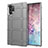 Silikon Hülle Handyhülle Ultra Dünn Schutzhülle Flexible 360 Grad Ganzkörper Tasche C06 für Samsung Galaxy Note 10 Plus 5G Silber