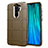 Silikon Hülle Handyhülle Ultra Dünn Schutzhülle Flexible 360 Grad Ganzkörper Tasche C06 für Xiaomi Redmi Note 8 Pro Braun
