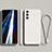 Silikon Hülle Handyhülle Ultra Dünn Schutzhülle Flexible 360 Grad Ganzkörper Tasche R01 für Samsung Galaxy S21 5G Weiß