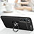 Silikon Hülle Handyhülle Ultra Dünn Schutzhülle Flexible Tasche Silikon mit Magnetisch Fingerring Ständer D02 für Xiaomi Mi Note 10