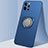 Silikon Hülle Handyhülle Ultra Dünn Schutzhülle Flexible Tasche Silikon mit Magnetisch Fingerring Ständer N02 für Apple iPhone 12 Pro Max