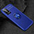 Silikon Hülle Handyhülle Ultra Dünn Schutzhülle Flexible Tasche Silikon mit Magnetisch Fingerring Ständer T01 für Huawei P40 Pro+ Plus