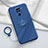 Silikon Hülle Handyhülle Ultra Dünn Schutzhülle Flexible Tasche Silikon mit Magnetisch Fingerring Ständer T02 für Xiaomi Redmi 10X 4G