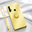 Silikon Hülle Handyhülle Ultra Dünn Schutzhülle Flexible Tasche Silikon mit Magnetisch Fingerring Ständer T04 für Huawei P20 Lite (2019) Gelb
