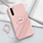 Silikon Hülle Handyhülle Ultra Dünn Schutzhülle Flexible Tasche Silikon mit Magnetisch Fingerring Ständer T04 für Oppo K7 5G Rosa