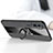 Silikon Hülle Handyhülle Ultra Dünn Schutzhülle Flexible Tasche Silikon mit Magnetisch Fingerring Ständer T04 für Xiaomi Mi Note 10 Pro