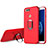 Silikon Hülle Handyhülle Ultra Dünn Schutzhülle Silikon mit Fingerring Ständer A01 für Huawei Honor 7X Rot