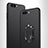 Silikon Hülle Handyhülle Ultra Dünn Schutzhülle Silikon mit Fingerring Ständer für Huawei Honor View 10 Schwarz