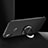 Silikon Hülle Handyhülle Ultra Dünn Schutzhülle Silikon mit Fingerring Ständer für Xiaomi Redmi Note 5 Schwarz