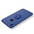 Silikon Hülle Handyhülle Ultra Dünn Schutzhülle Silikon mit Magnetisch Fingerring Ständer A02 für Huawei P Smart+ Plus Blau