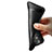 Silikon Hülle Handyhülle Ultra Dünn Schutzhülle Silikon mit Magnetisch Fingerring Ständer A02 für Samsung Galaxy A6 Plus (2018) Schwarz