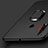 Silikon Hülle Handyhülle Ultra Dünn Schutzhülle Silikon mit Magnetisch Fingerring Ständer für Huawei Enjoy 9s Schwarz