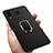 Silikon Hülle Handyhülle Ultra Dünn Schutzhülle Silikon mit Magnetisch Fingerring Ständer für Samsung Galaxy A9 Star SM-G8850 Schwarz