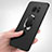 Silikon Hülle Handyhülle Ultra Dünn Schutzhülle Silikon mit Magnetisch Fingerring Ständer für Samsung Galaxy S7 Edge G935F Schwarz
