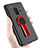 Silikon Hülle Handyhülle Ultra Dünn Schutzhülle Silikon mit Magnetisch Fingerring Ständer für Samsung Galaxy S9 Schwarz