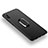 Silikon Hülle Handyhülle Ultra Dünn Schutzhülle Silikon mit Magnetisch Fingerring Ständer für Xiaomi Mi 8 Screen Fingerprint Edition Schwarz