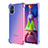 Silikon Hülle Handyhülle Ultra Dünn Schutzhülle Tasche Durchsichtig Transparent Farbverlauf für Samsung Galaxy M51 Blau