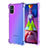 Silikon Hülle Handyhülle Ultra Dünn Schutzhülle Tasche Durchsichtig Transparent Farbverlauf für Samsung Galaxy M51 Violett