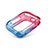 Silikon Hülle Handyhülle Ultra Dünn Schutzhülle Tasche Durchsichtig Transparent Farbverlauf G01 für Apple iWatch 5 44mm Hellblau
