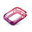 Silikon Hülle Handyhülle Ultra Dünn Schutzhülle Tasche Durchsichtig Transparent Farbverlauf G01 für Apple iWatch 5 44mm Rot