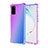 Silikon Hülle Handyhülle Ultra Dünn Schutzhülle Tasche Durchsichtig Transparent Farbverlauf G01 für Samsung Galaxy S20 Plus 5G Violett