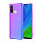 Silikon Hülle Handyhülle Ultra Dünn Schutzhülle Tasche Durchsichtig Transparent Farbverlauf H01 für Huawei P Smart (2020) Blau