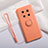 Silikon Hülle Handyhülle Ultra Dünn Schutzhülle Tasche Flexible mit Magnetisch Fingerring Ständer A01 für Huawei Mate 40 Pro Orange