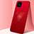 Silikon Hülle Handyhülle Ultra Dünn Schutzhülle Tasche Flexible mit Magnetisch Fingerring Ständer A03 für Oppo Reno4 Z 5G Rot