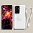 Silikon Hülle Handyhülle Ultra Dünn Schutzhülle Tasche Flexible mit Magnetisch Fingerring Ständer A04 für Samsung Galaxy S21 Ultra 5G Weiß